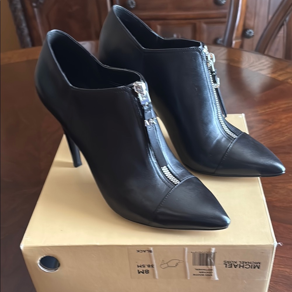 Michael Kors Black Women's Heeled Ankle Boots